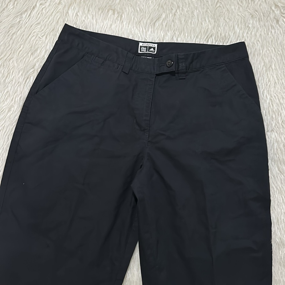 Adidas black capris golf pants size 10 - Picture 2 of 7